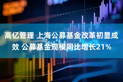 高亿管理 上海公募基金改革初显成效 公募基金规模同比增长21%